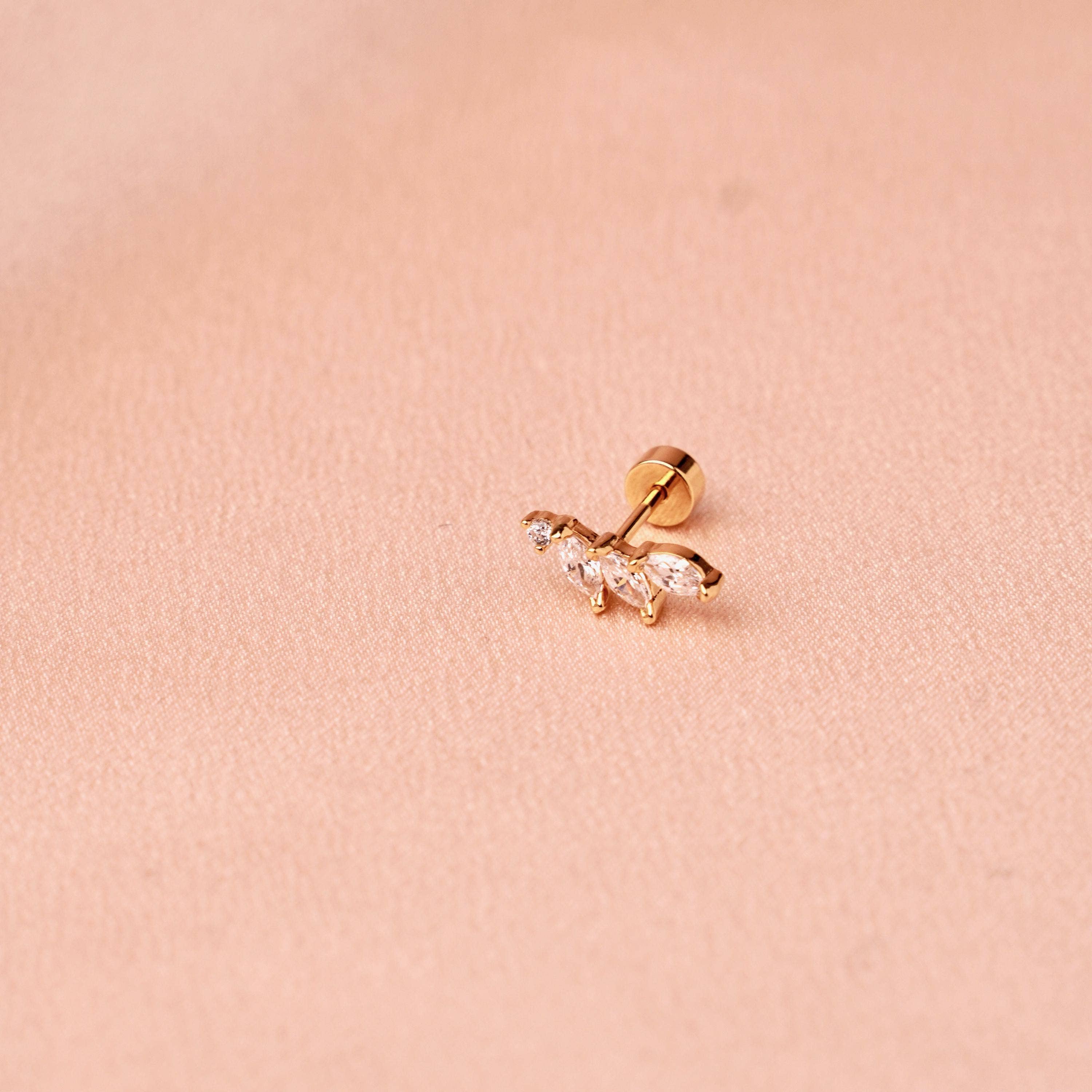 Zirconia ear piercing