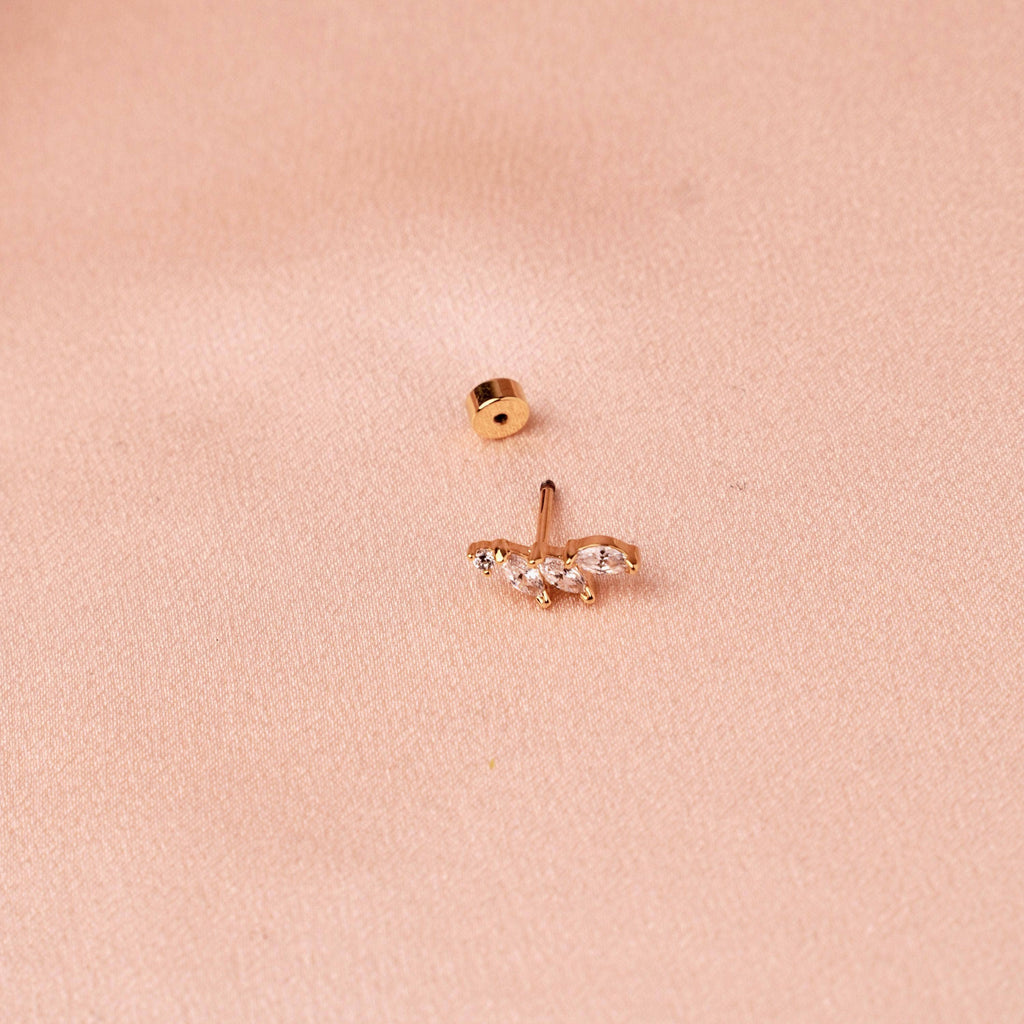 Zirconia ear piercing