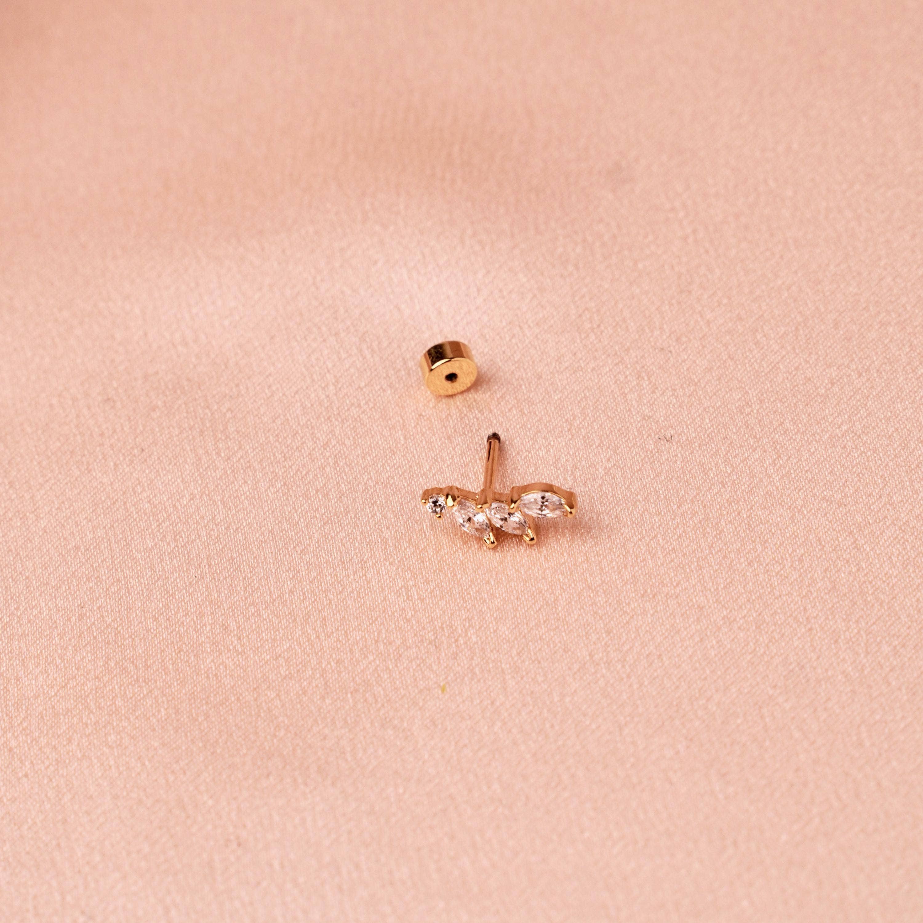 Zirconia ear piercing