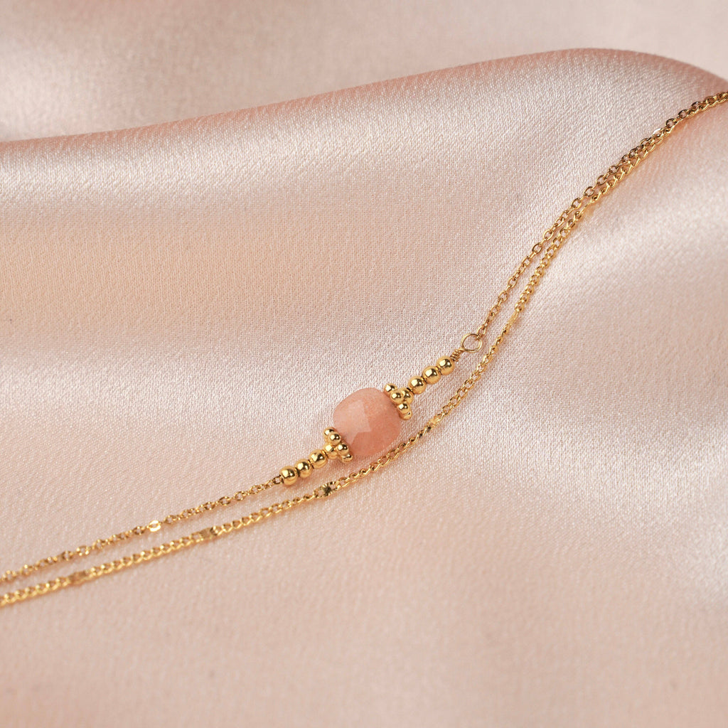Rose Quartz Sanded Bracelet