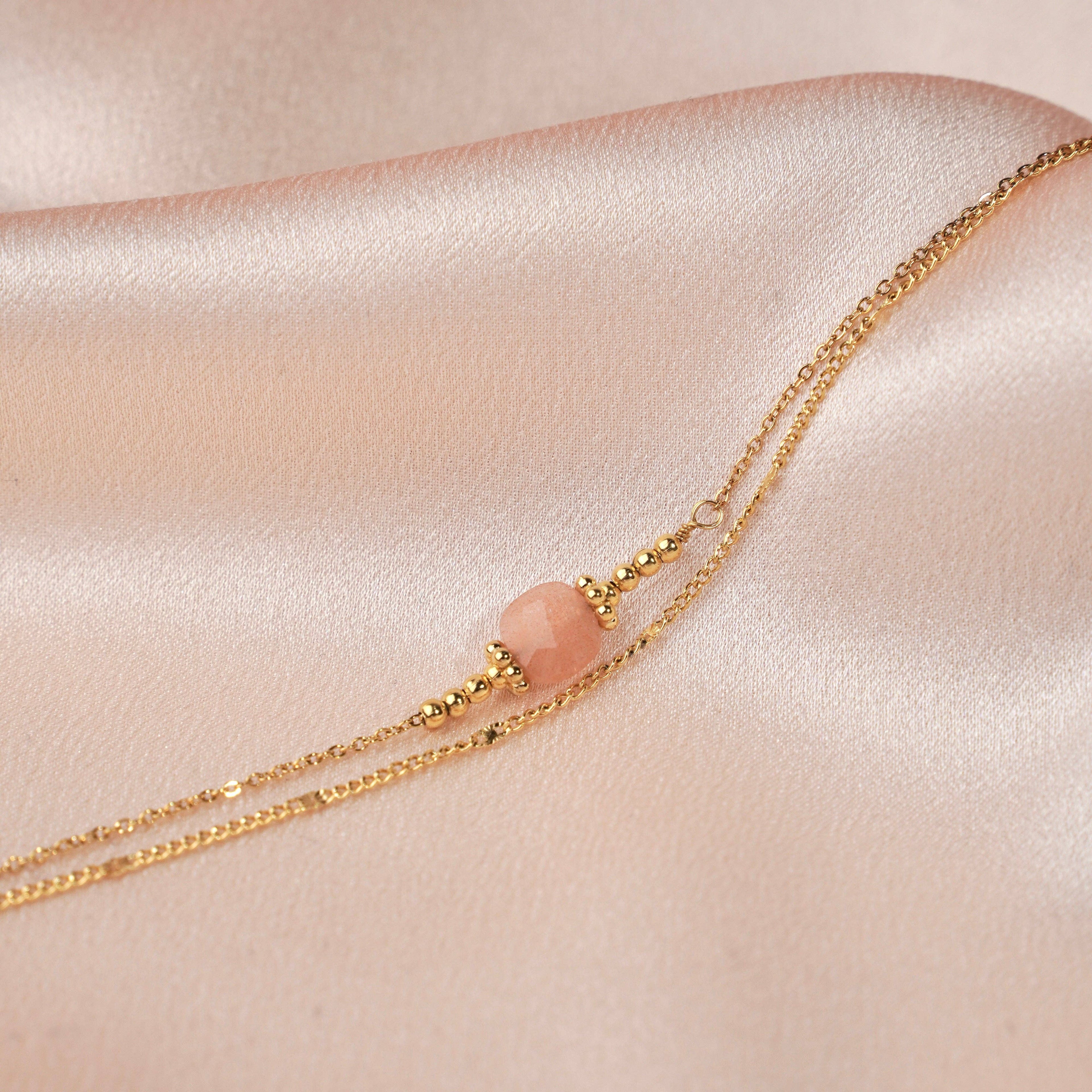 Rose Quartz Sanded Bracelet