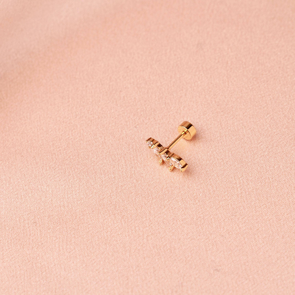 Zirconia ear piercing