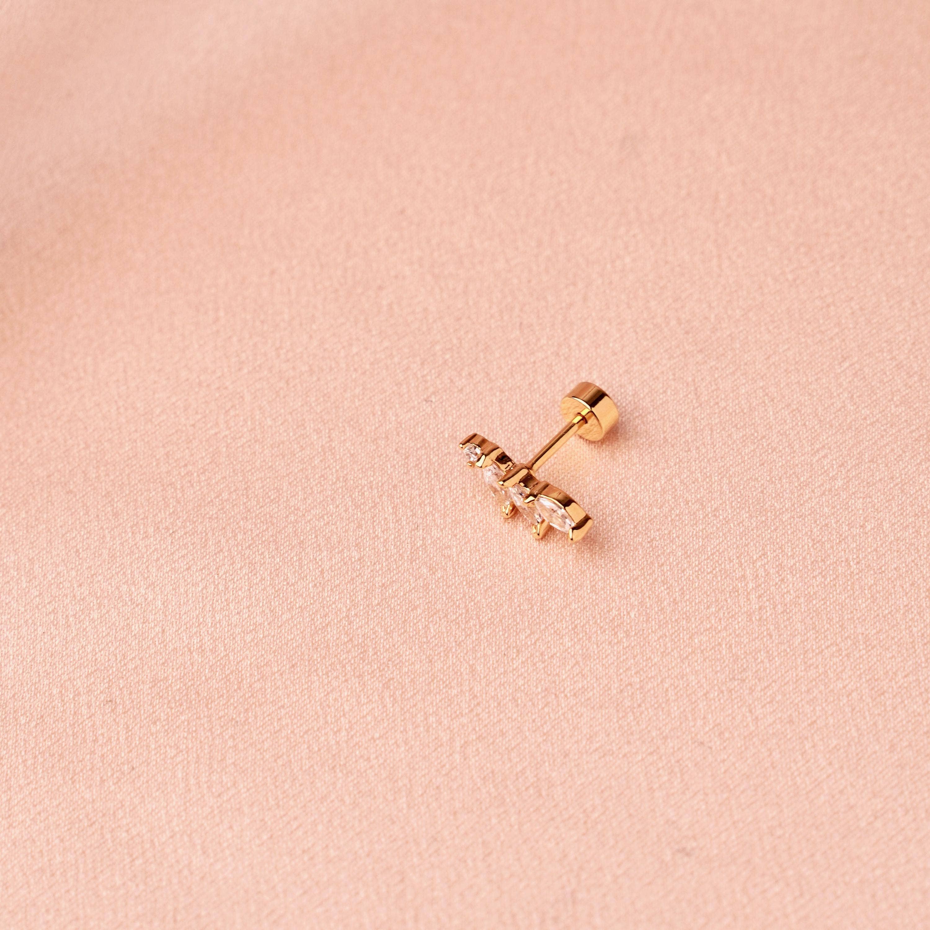 Zirconia ear piercing